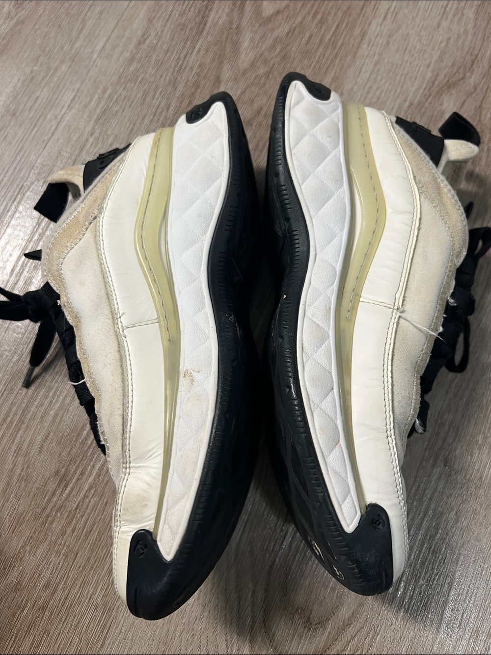 Chanel Trainers Suede and Leather Sneakers - Picture 3 of 15